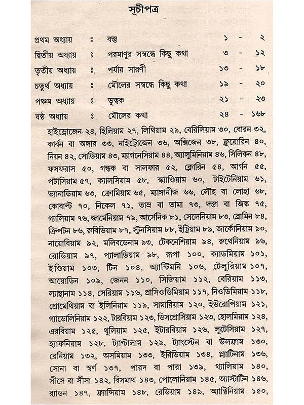 মৌলিক পদার্থ: Moulick Padartha (Bengali)