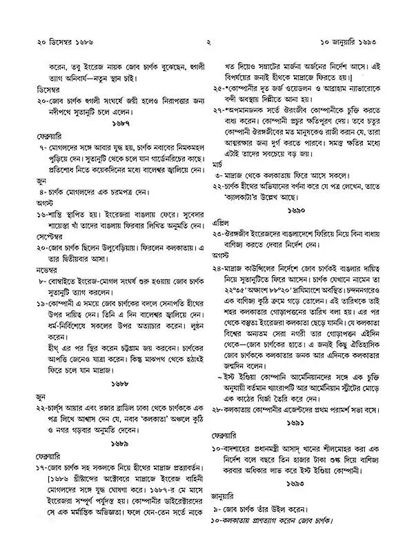 কলকাতা - ইতিহাসের দিনলিপি: Itihasher Dinalipi