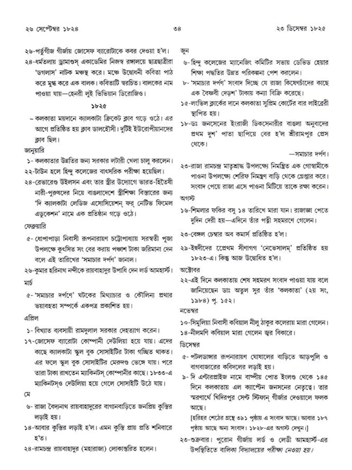 কলকাতা - ইতিহাসের দিনলিপি: Itihasher Dinalipi