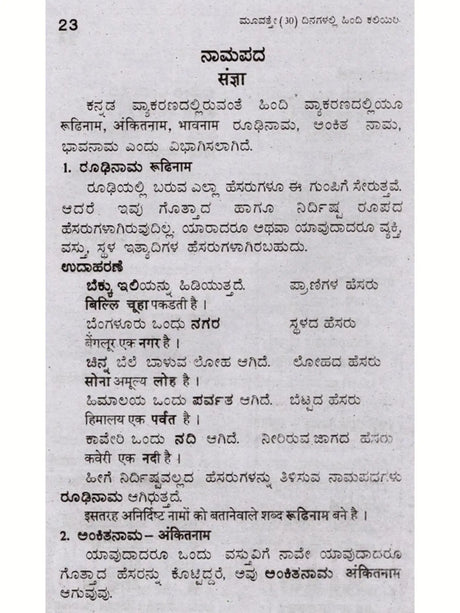 30 ದಿನಗಳಲ್ಲಿ ಹಿಂದಿ ಕಲಿಯಿರಿ: Learn Hindi in 30 Days (Kannada) - Retail Maharaj