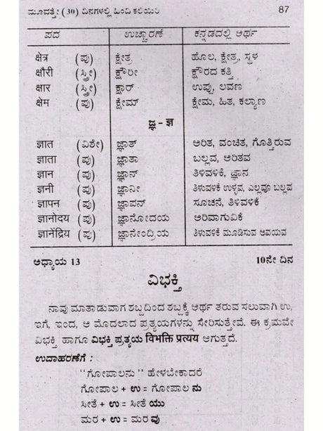 30 ದಿನಗಳಲ್ಲಿ ಹಿಂದಿ ಕಲಿಯಿರಿ: Learn Hindi in 30 Days (Learn Hindi Through Kannada) - Retail Maharaj