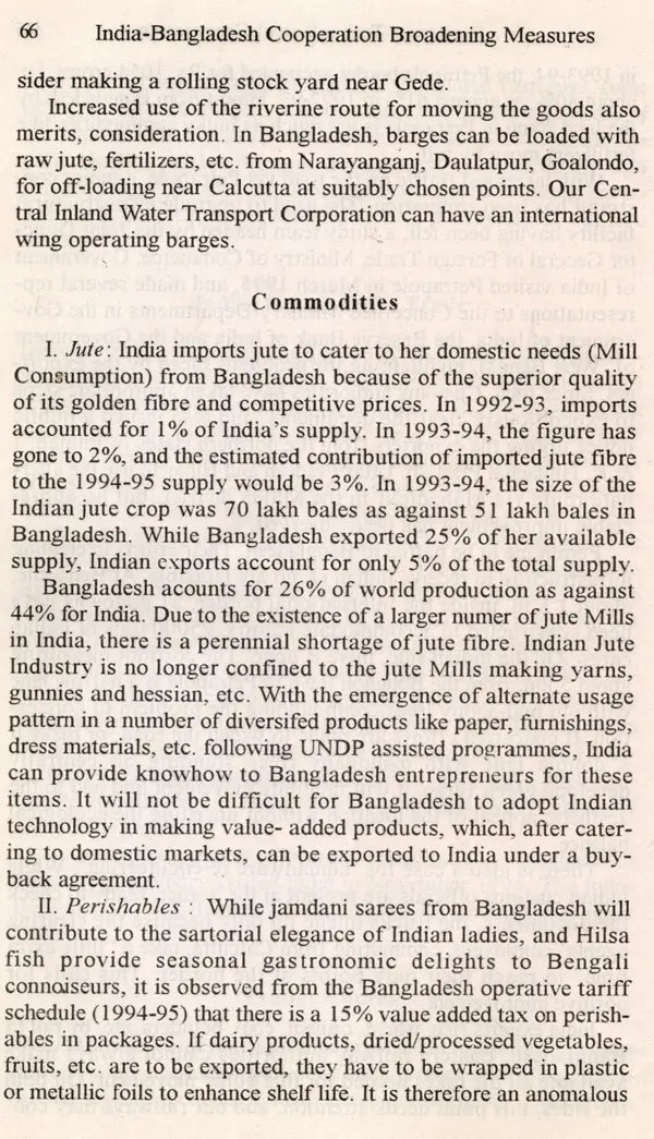 India-Bangladesh Cooperation Broadening Measures (An Old and Rare Book)