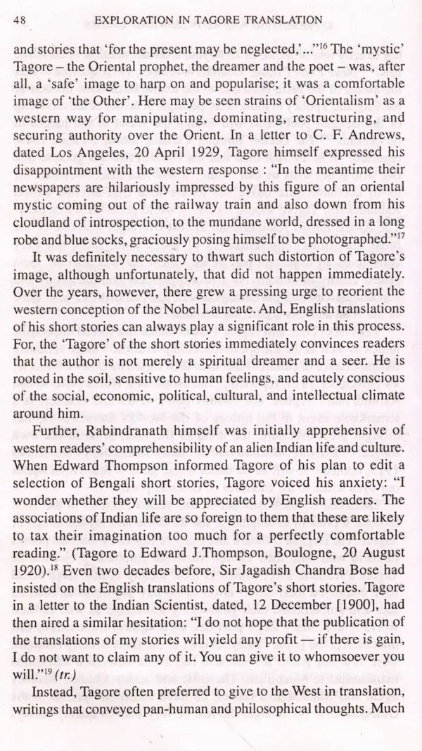 Exploration in Tagore Translation