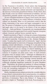 Exploration in Tagore Translation
