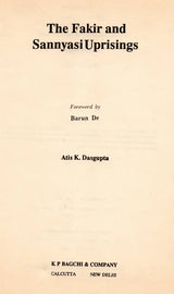 The Fakir and Sannyasi Uprisings (An Old and Rare Book) - Retail Maharaj