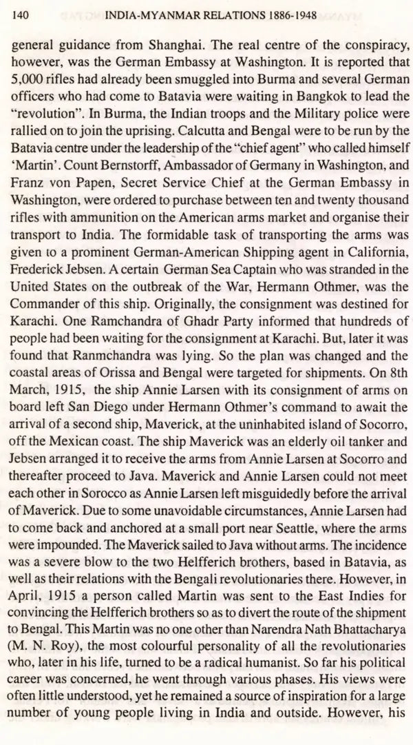 India-Myanmar Relations 1886-1948