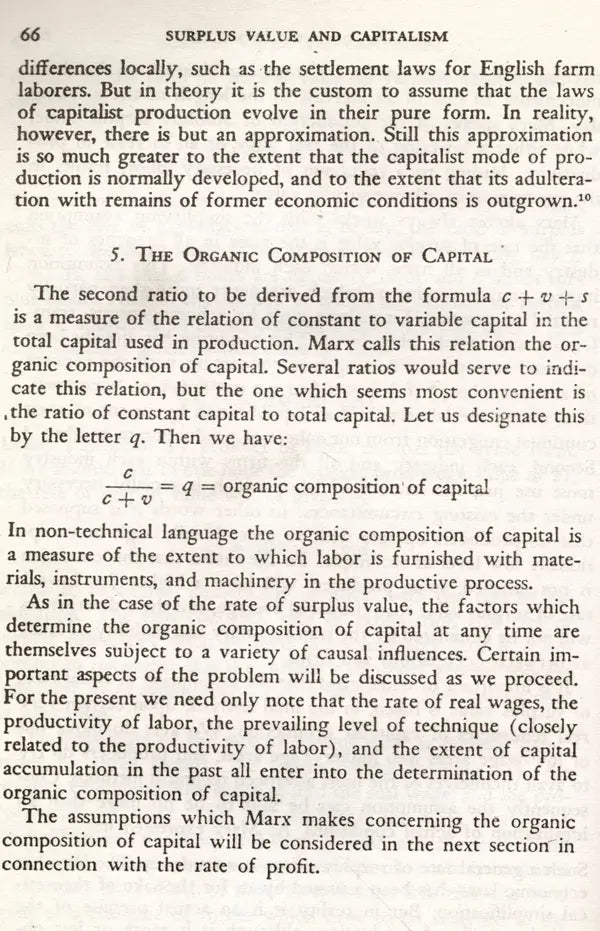 The Theory of Capitalist Development- Principles of Marxian Political Economy