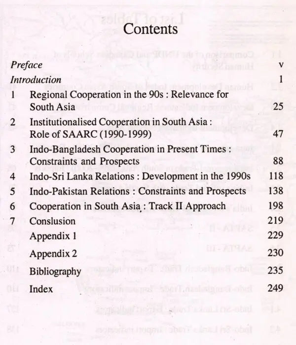 Cooperation in South Asia- The Indian Perspective