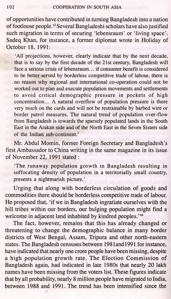 Cooperation in South Asia- The Indian Perspective