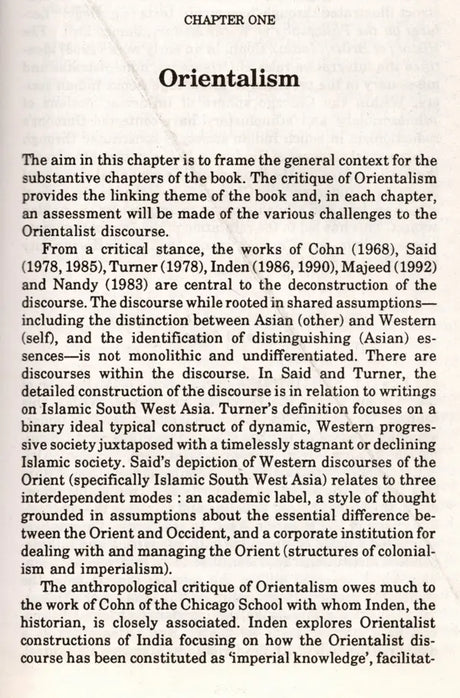 Beyond Orientalism- An Exploration of Some Recent Themes in Indian History and Society (An Old and Rare Book) - Retail Maharaj