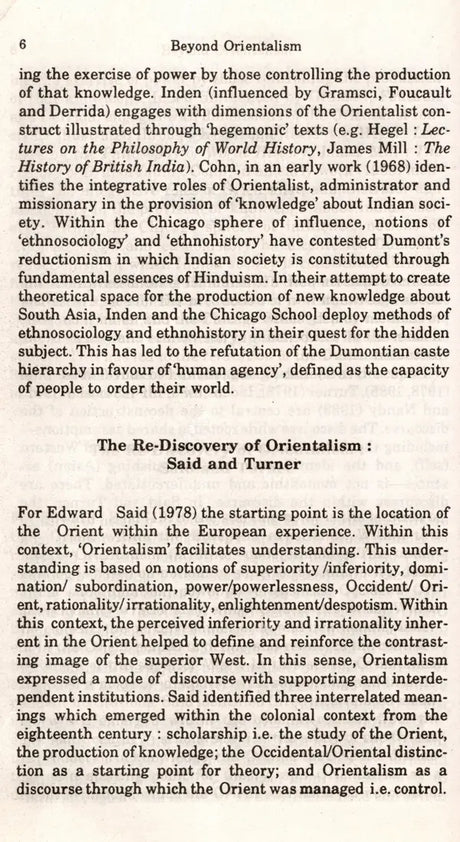 Beyond Orientalism- An Exploration of Some Recent Themes in Indian History and Society (An Old and Rare Book) - Retail Maharaj