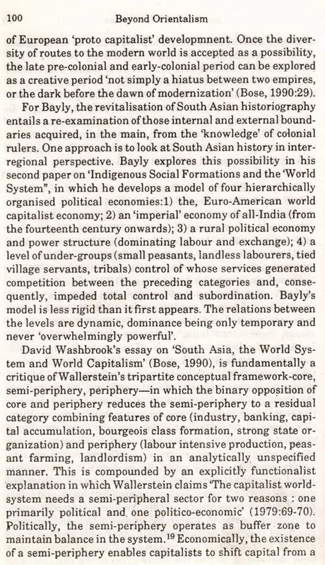 Beyond Orientalism- An Exploration of Some Recent Themes in Indian History and Society (An Old and Rare Book) - Retail Maharaj