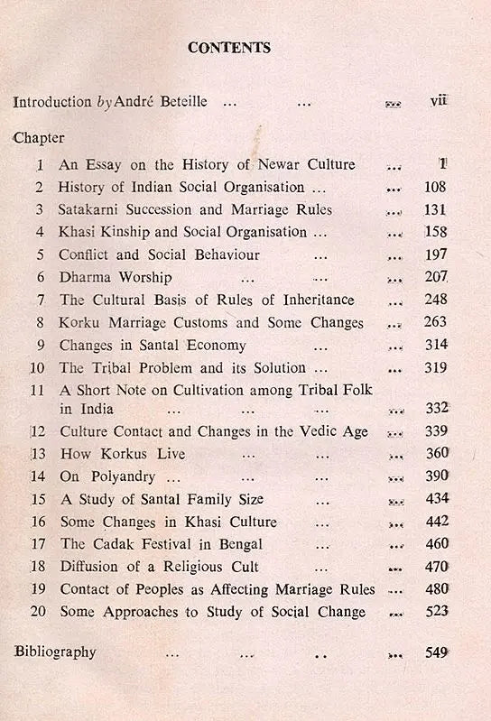 Essays in Social Anthropology (An Old and Rare Book)