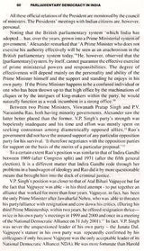 Parliamentary Democracy in India- Government and Opposition