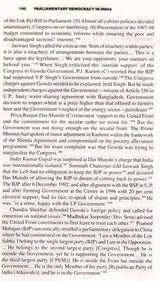 Parliamentary Democracy in India- Government and Opposition