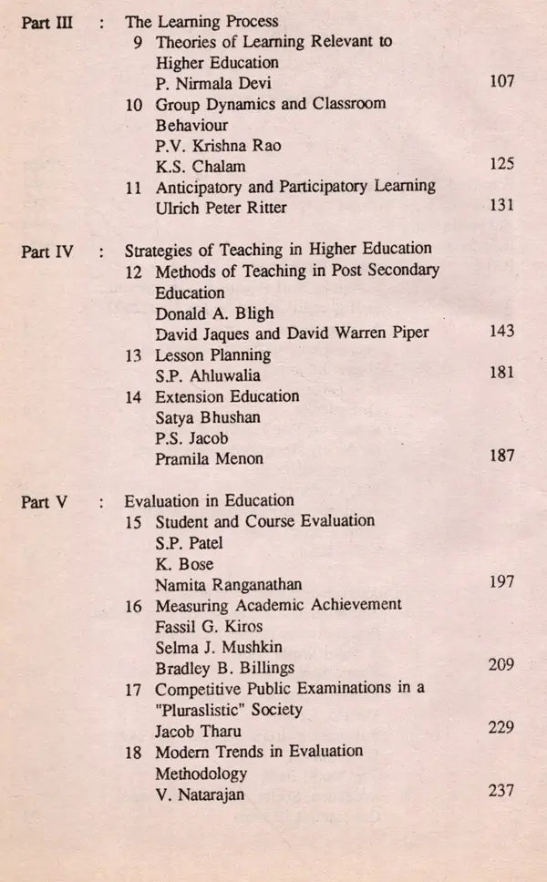Academic Staff Development in Higher Education (An Old and Rare Book)