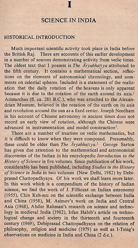 Objectivity and Subjectivism in the Philosophy of Science with Special Reference to India (An Old and Rare Book)