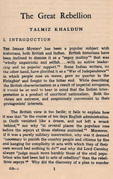 Rebellion 1857- A Symposium (An Old and Rare Book) - Retail Maharaj