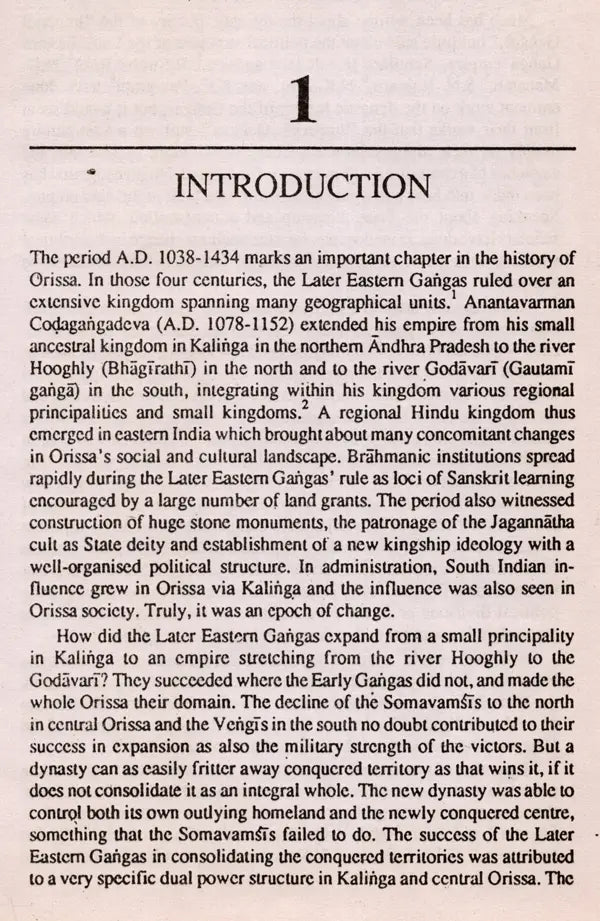 The State and the Statecraft in Medieval Orissa under the Later Eastern Gangas (A.D. 1038-1434) An Old and Rare Book - Retail Maharaj