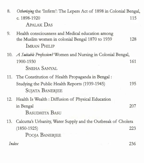 Health has a History- Revisiting Bengal