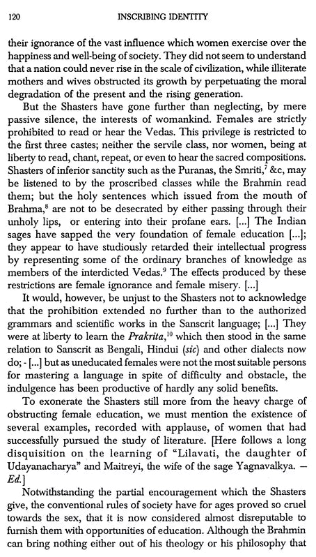 Inscribing Identity- Essays from Nineteenth Century Bengal