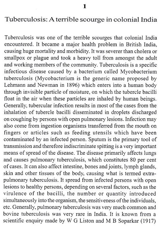 Trauma in Public Health Tuberculosis in Twentieth-Century India
