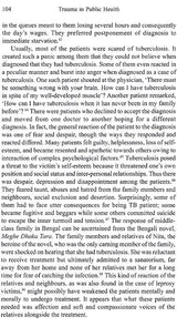 Trauma in Public Health Tuberculosis in Twentieth-Century India