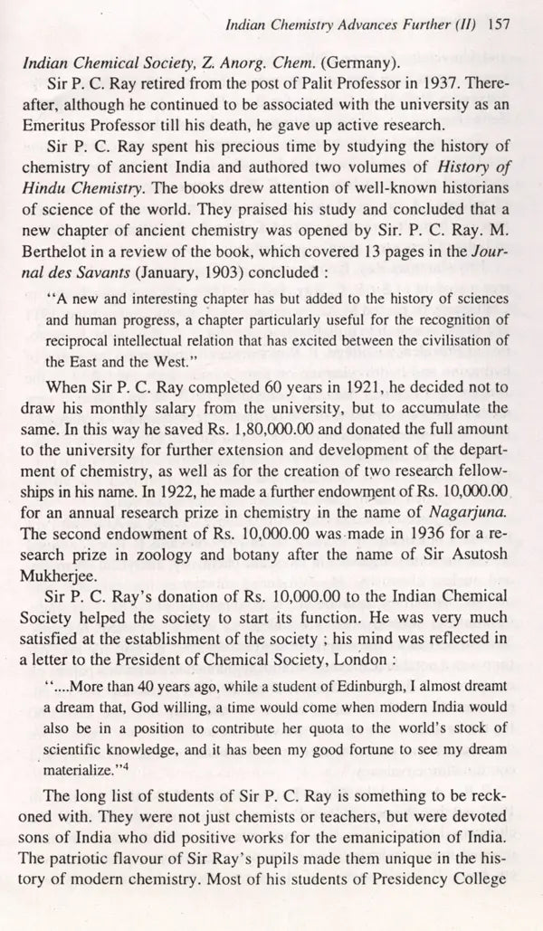 Chemical Science in Colonial India- The Science in Social History
