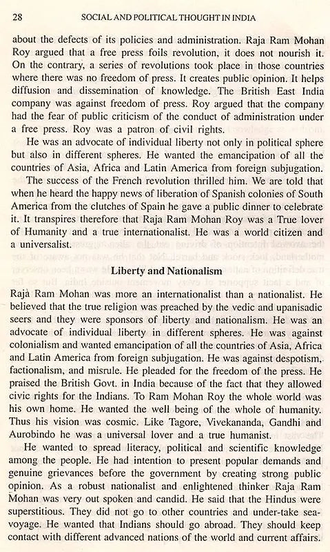 Main Currents of Social and Political Thought in India