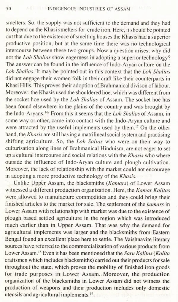 Indigenous Industries of Assam (1870-1925)