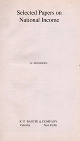 Selected Papers on National Income (An Old and Rare Book)