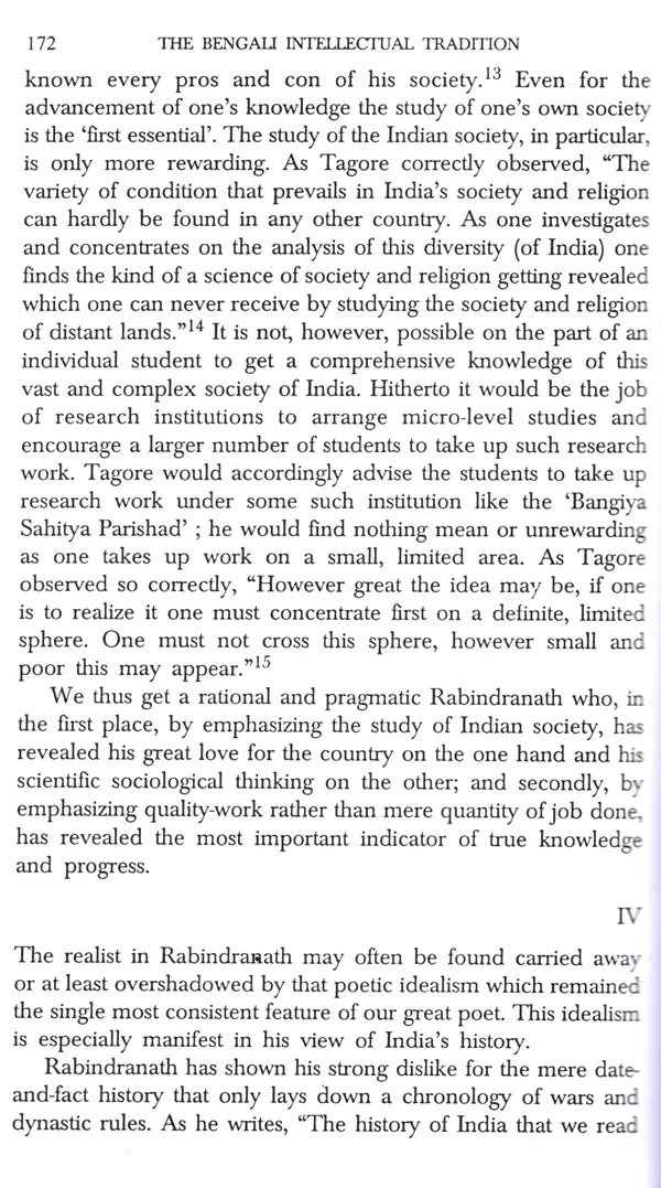 The Bengali Intellectual Tradition from Rammohun Roy to Dhirendranath Sen (An Old and Rare Book)