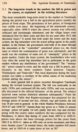 The Agrarian Economy of Tamilnadu 1820-1855