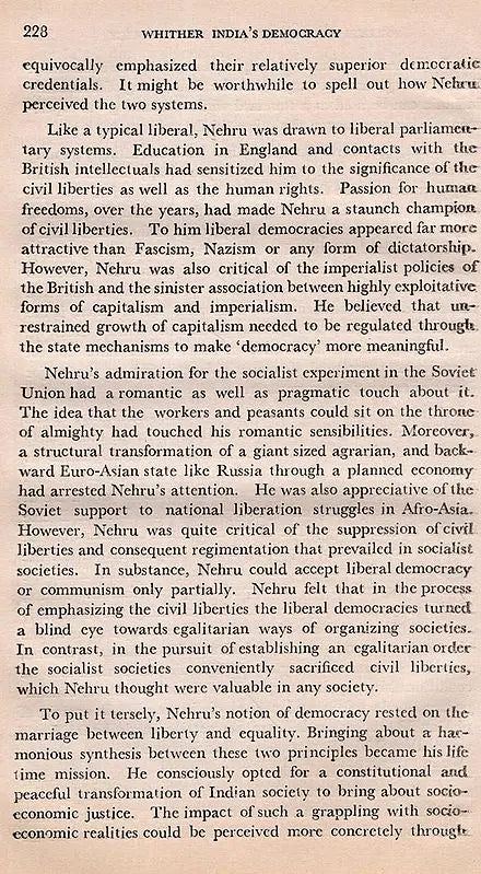 Whither India's Democracy? (An Old and Rare Book)