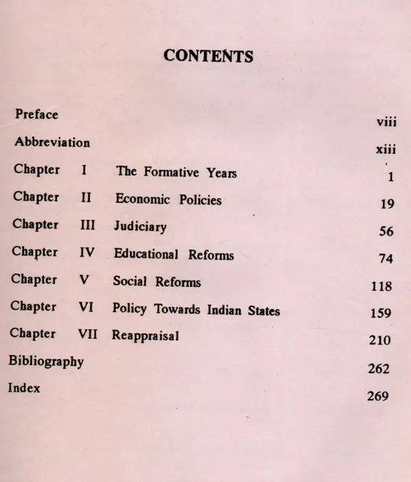 Indian Administration of Lord William Bentinck (An Old and Rare Book)