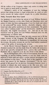 Indian Administration of Lord William Bentinck (An Old and Rare Book)
