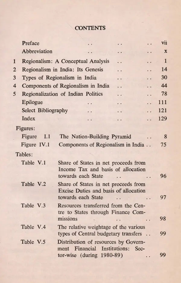Regionalism in Indian Perspective