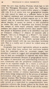 Regionalism in Indian Perspective