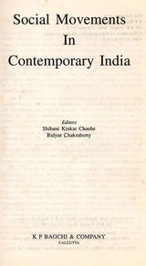 Social Movements in Contemporary India (An Old and Rare Book)