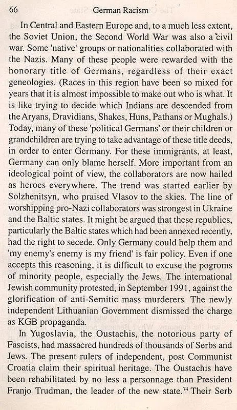 German Racism- An Old or New Disease (An Old Rare Book)