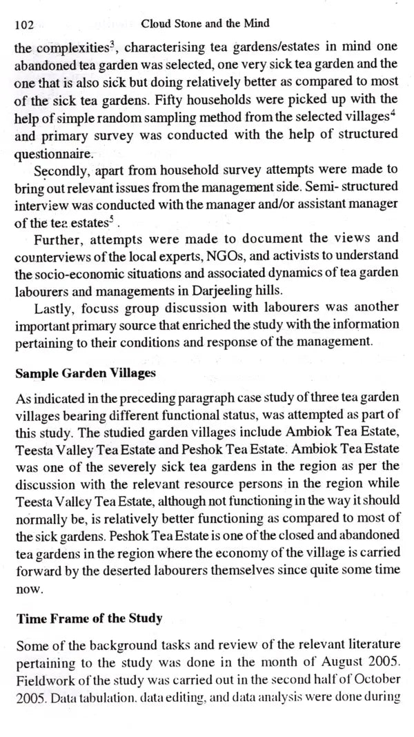 Cloud Stone and the Mind- The People and Environment of Darjeeling Hill Area