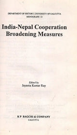 India-Nepal Cooperation Broadening Measures (An Old Rare Book)