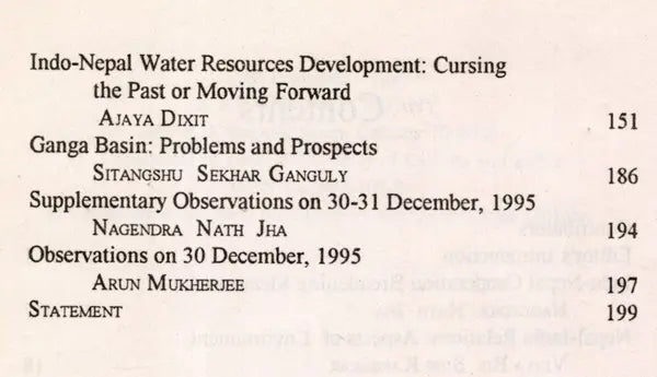 India-Nepal Cooperation Broadening Measures (An Old Rare Book)