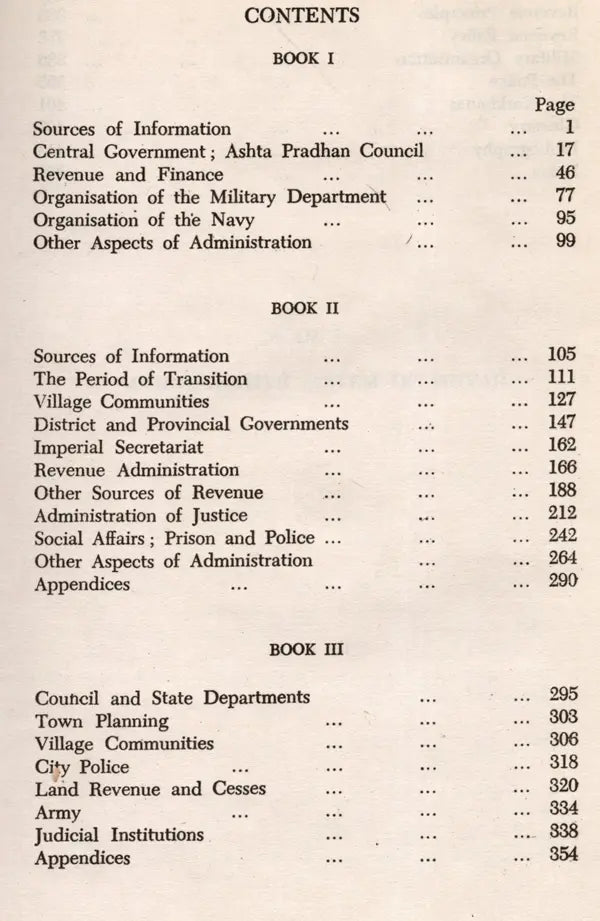Administrative System of the Marathas (An Old Rare Book)