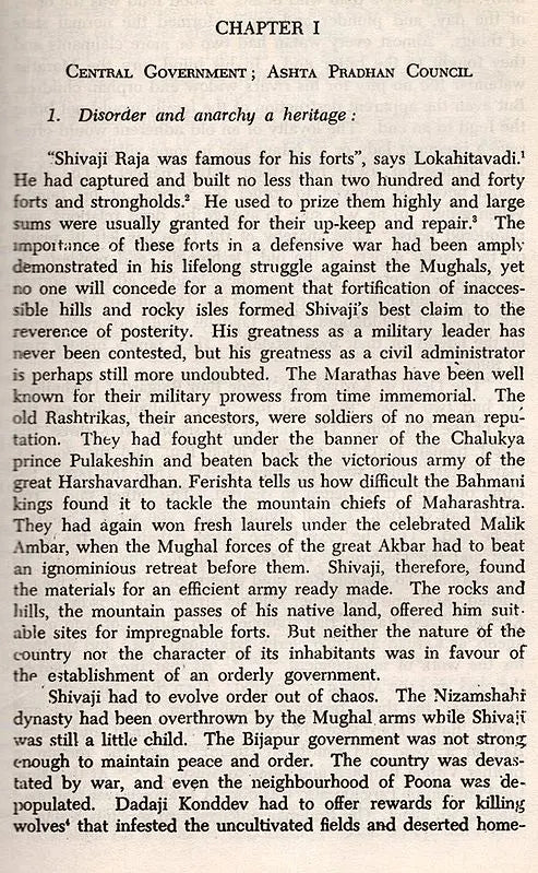Administrative System of the Marathas (An Old Rare Book)