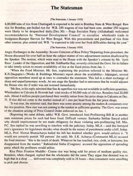 Food Movement of 1959- Documenting a Turning Point in the History of West Bengal (An Old and Rare Book) - Retail Maharaj