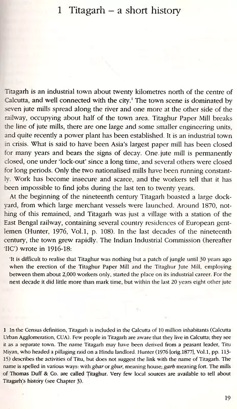 Unsettled Settlers- Migrant Workers and Industrial Capitalism in Calcutta