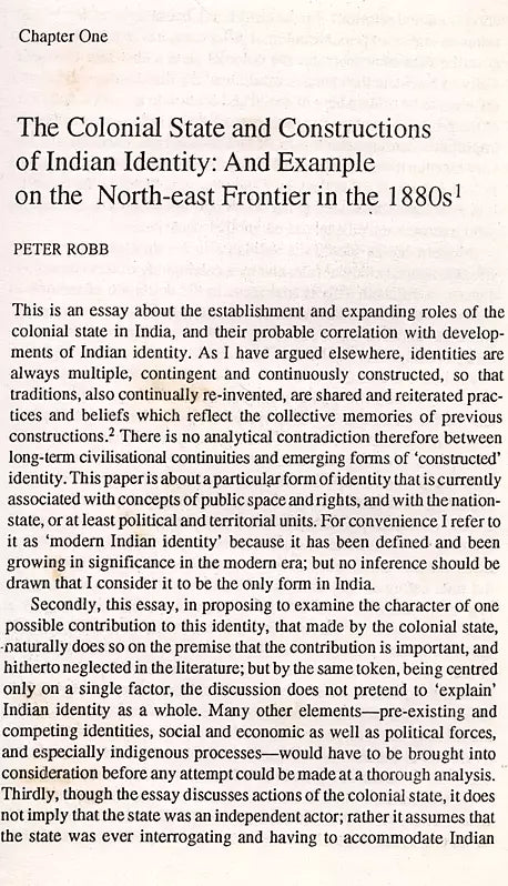 Politics and Identity in South Asia (An Old and Rare Book)