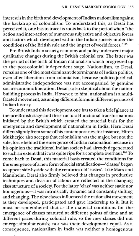 The Marxist Sociology in India- A Study of the Contribution of A.R. Desai