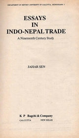 Essays in Indo-Nepal Trade- A Nineteenth Century Study - Retail Maharaj